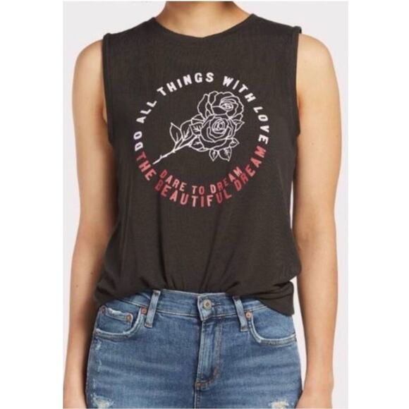 Spiritual Gangster Do All Things Rose Tank - Picture 2 of 10